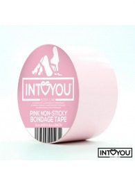 Розовый скотч для фиксации Non-Sticky Bondage Tape - 15 м. - Intoyou - купить с доставкой в Королеве