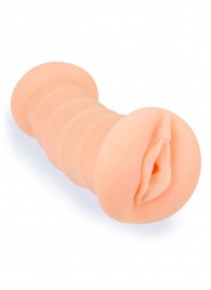 Телесный двусторонний мастурбатор с вибропулей и эрекционными кольцами в комплекте - Sexy Girl - в Королеве купить с доставкой