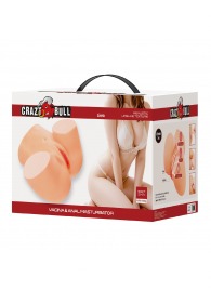 Телесный мастурбатор Liora с 2 любовными тоннелями - Baile - в Королеве купить с доставкой