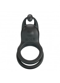 Черное перезаряжаемое виброкольцо Goodwin - Baile - в Королеве купить с доставкой