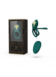 Зеленое эрекционное виброкольцо Bayek с пультом ДУ - Zalo - в Королеве купить с доставкой