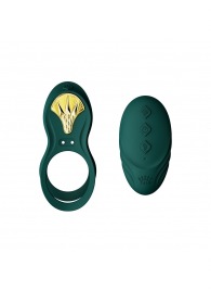 Зеленое эрекционное виброкольцо Bayek с пультом ДУ - Zalo - в Королеве купить с доставкой