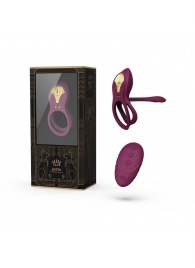 Фиолетовое эрекционное виброкольцо Bayek с пультом ДУ - Zalo - в Королеве купить с доставкой