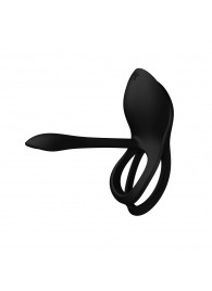 Черное эрекционное виброкольцо Bayek с пультом ДУ - Zalo - в Королеве купить с доставкой