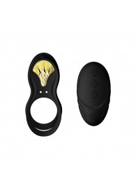 Черное эрекционное виброкольцо Bayek с пультом ДУ - Zalo - в Королеве купить с доставкой