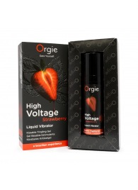 Жидкий вибратор Orgie High Voltage Strawberry - 15 мл. - ORGIE - купить с доставкой в Королеве