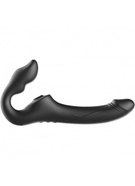 Черный безремневой страпон с 3 моторами - Ibiza - купить с доставкой в Королеве