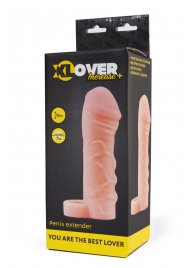 Фаллическая удлиняющая насадка с кольцом для фиксации - 16 см. - ToyFa - в Королеве купить с доставкой