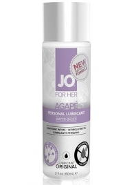 Лубрикант на водной основе для женщин JO AGAPE LUBRICANT ORIGINAL - 60 мл. - System JO - купить с доставкой в Королеве