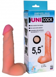 Фаллическая насадка Харнесс UNICOCK 5,5  - 17 см. - LOVETOY (А-Полимер) - купить с доставкой в Королеве