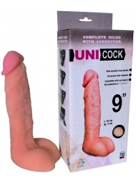 Фаллическая насадка Харнесс UNICOCK 9  - 24 см. - LOVETOY (А-Полимер) - купить с доставкой в Королеве