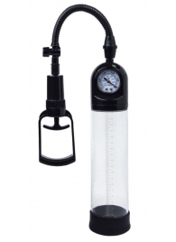 Чёрная вакуумная помпа A-toys с манометром и прозрачной колбой - A-toys - в Королеве купить с доставкой
