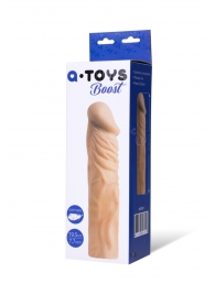 Насадка с ярко выраженной головкой и рельефным стволом - 19 см. - A-toys - в Королеве купить с доставкой