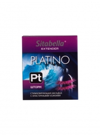 Стимулирующая насадка со спиралью из усиков Platino  Шторм - Sitabella - купить с доставкой в Королеве