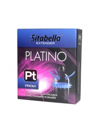 Стимулирующая насадка с усиками и шипиками Platino  Ураган - Sitabella - купить с доставкой в Королеве