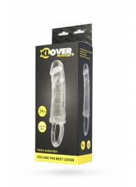 Прозрачная насадка с петлёй для фиксации - 14 см. - ToyFa - в Королеве купить с доставкой