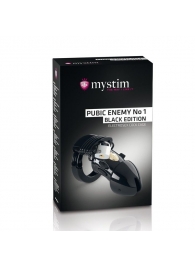 Пояс верности с электростимуляцией Mystim Pubic Enemy No1 Black Edition - MyStim - купить с доставкой в Королеве