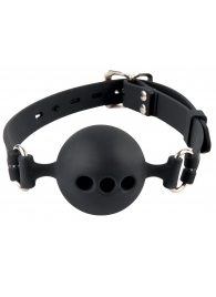 Силиконовый кляп-шар с отверстиями для дыхания Silicone Breathable Ball Gag Small - Pipedream - купить с доставкой в Королеве