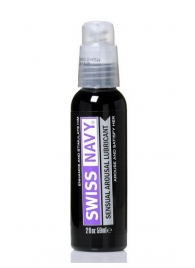 Возбуждающий гель-лубрикант на водной основе Sensual Arousal Lubricant - 59 мл. - Swiss navy - купить с доставкой в Королеве