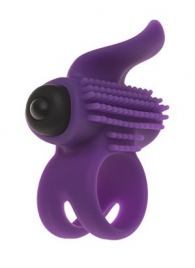 Эрекционное кольцо с подхватом мошонки и стимуляцией клитора Bullet Lastic Ring - Adrien Lastic - в Королеве купить с доставкой