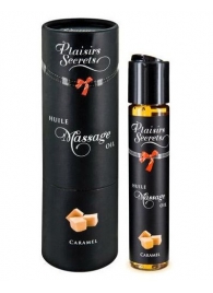 Массажное масло с ароматом карамели Huile de Massage Gourmande Caramel - 59 мл. - Plaisir Secret - купить с доставкой в Королеве