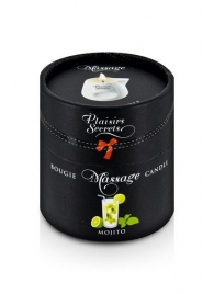 Массажная свеча с ароматом мохито Bougie de Massage Mojito - 80 мл. - Plaisir Secret - купить с доставкой в Королеве