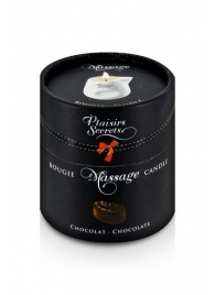 Массажная свеча с ароматом шоколада Bougie de Massage Gourmande Chocolat - 80 мл. - Plaisir Secret - купить с доставкой в Королеве
