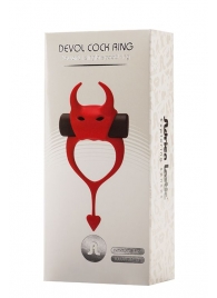 Красное эрекционное кольцо в форме дьяволенка DEVOL COCKRING - Adrien Lastic - в Королеве купить с доставкой