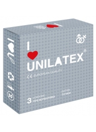 Презервативы с точками Unilatex Dotted - 3 шт. - Unilatex - купить с доставкой в Королеве