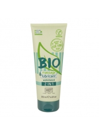 Массажный гель-лубрикант Bio 2-in-1 - 200 мл. - HOT - купить с доставкой в Королеве
