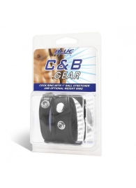 Утяжка для мошонки и пениса Cock Ring With 1  Ball Stretcher And Optional Weight Ring - BlueLine - купить с доставкой в Королеве