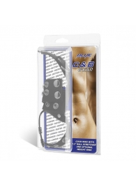 Утяжка на пенис и мошонку Cock Ring With 1.5  Ball Stretcher And Optional Weight Ring - BlueLine - купить с доставкой в Королеве