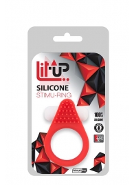 Красное эрекционное кольцо LIT-UP SILICONE STIMU RING 1 RED - Dream Toys - в Королеве купить с доставкой