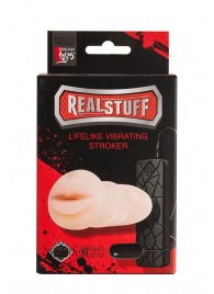 Мастурбатор-ротик с вибрацией REALSTUFF VIBRATING MASTURBATOR MOUTH - Dream Toys - в Королеве купить с доставкой