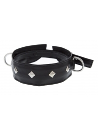 Полиуретановый ошейник с пуклями и D-кольцами Collar with Studs - Blush Novelties - купить с доставкой в Королеве