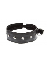Полиуретановый ошейник с пуклями Collar with Studs - Blush Novelties - купить с доставкой в Королеве