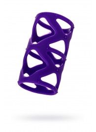 Фиолетовая насадка-сетка на пенис - 7,5 см. - A-toys - в Королеве купить с доставкой