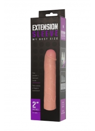 Насадка-удлинитель Extension sleeve телесного цвета - 18,5 см. - Sitabella - в Королеве купить с доставкой