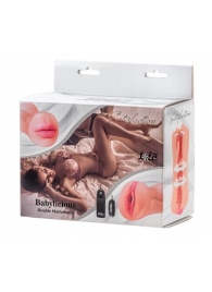 Двусторонний мастурбатор с вибропулей Satisfaction Babylicious - Lola Games - в Королеве купить с доставкой