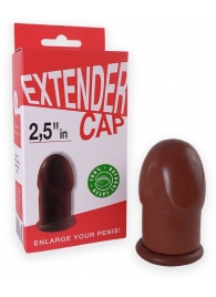 Коричневый латексный удлинитель пениса 2.5 in - Sitabella - в Королеве купить с доставкой