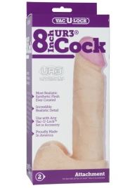Ультрареалистичная насадка для трусиков Vac-U-Lock 8  ULTRASKYN Cock - 20,57 см. - Doc Johnson - купить с доставкой в Королеве