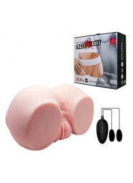 Телесный мастурбатор с двумя любовными тоннелями и вибрацией - Baile - в Королеве купить с доставкой