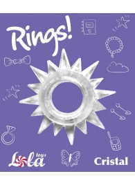 Прозрачное эрекционное кольцо Rings Cristal - Lola Games - в Королеве купить с доставкой