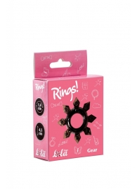 Чёрное эрекционное кольцо Rings Gear - Lola Games - в Королеве купить с доставкой