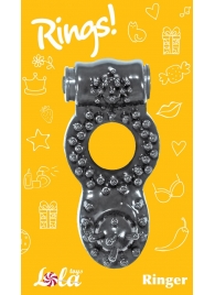 Чёрное эрекционное кольцо Rings Ringer - Lola Games - в Королеве купить с доставкой