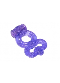 Фиолетовое эрекционное кольцо Rings Treadle с подхватом - Lola Games - в Королеве купить с доставкой