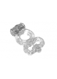 Прозрачное эрекционное кольцо Rings Treadle с подхватом - Lola Games - в Королеве купить с доставкой