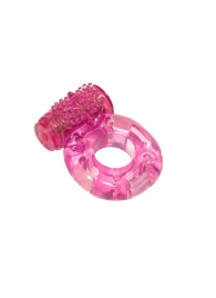 Розовое эрекционное кольцо с вибрацией Rings Axle-pin - Lola Games - в Королеве купить с доставкой