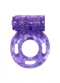 Фиолетовое эрекционное кольцо с вибрацией Rings Axle-pin - Lola Games - в Королеве купить с доставкой