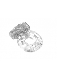 Прозрачное эрекционное кольцо с вибрацией Rings Axle-pin - Lola Games - в Королеве купить с доставкой
